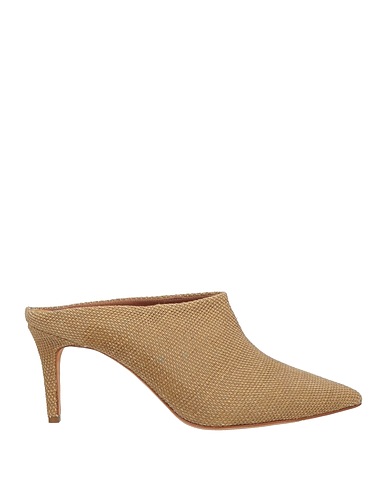JEAN-MICHEL CAZABAT Mules and clogs Beige Textile fibers