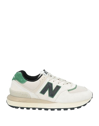 NEW BALANCE Sneakers Beige Leather, Textile fibers