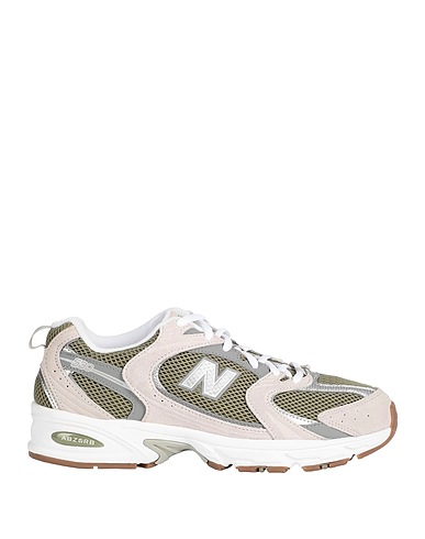 NEW BALANCE Sneakers 530 Vert militaire Fibres textiles, Cuir