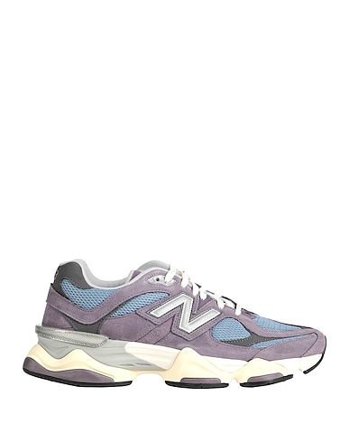 NEW BALANCE Sneakers 9060 Dark purple Leather, Textile fibers