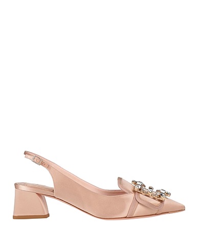 ROGER VIVIER パンプス ペールピンク 紡績繊維