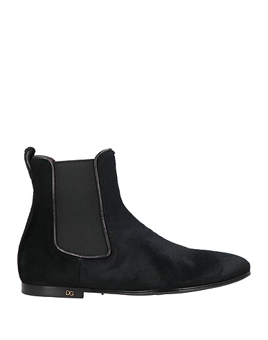 DOLCE&GABBANA Ankle boot Black 90% Calfskin, 10% Kangaroo skin