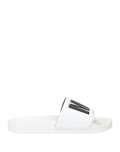 MSGM Sandals White Rubber