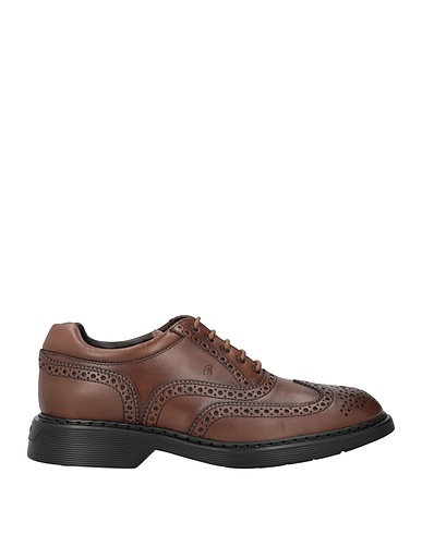 HOGAN Laced shoes Brown Leather