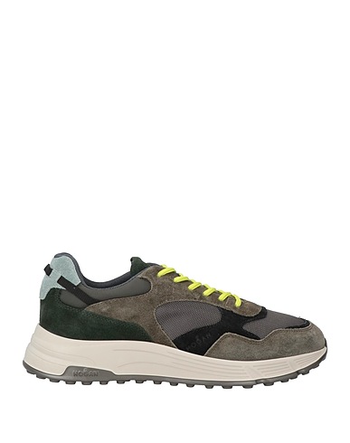 HOGAN Sneakers Piombo Pelle, Fibre tessili