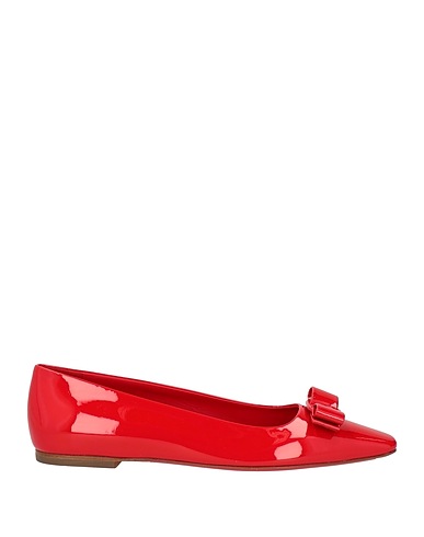 FERRAGAMO Ballet flats Red Calfskin