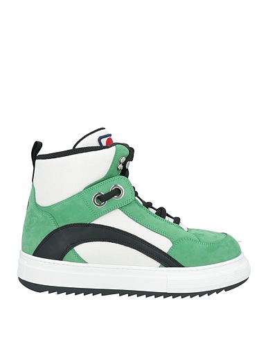 DSQUARED2 Sneakers Green Calfskin, Textile fibres