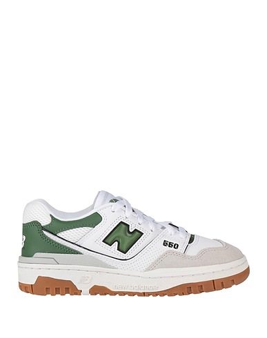 NEW BALANCE Sneakers 550 White Leather, Textile fibres