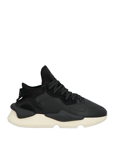 Y-3 Sneakers Black Leather, Textile fibres