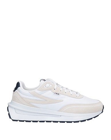 FILA Sneakers White Leather, Textile fibres