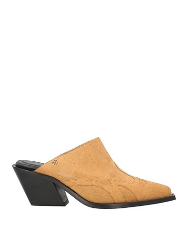 ANINE BING Mules and clogs Camel Leather