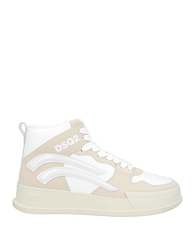 DSQUARED2 Sneakers Beige Leather, Textile fibers