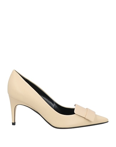 SERGIO ROSSI Décolleté Beige Pelle