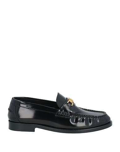 VERSACE Loafers Black Calfskin