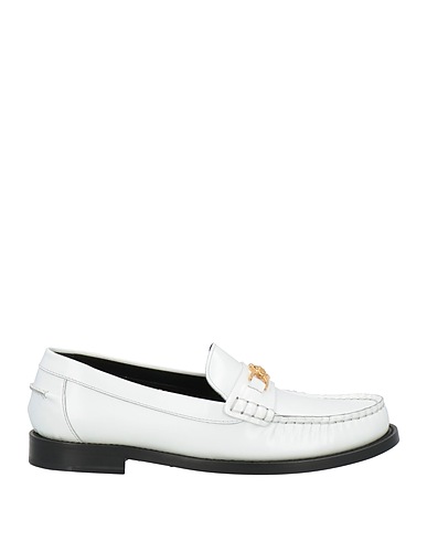 VERSACE Loafers White Calfskin
