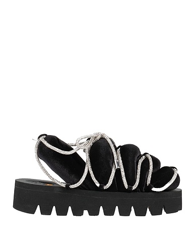 AHDIID Sandals Black Textile fibres