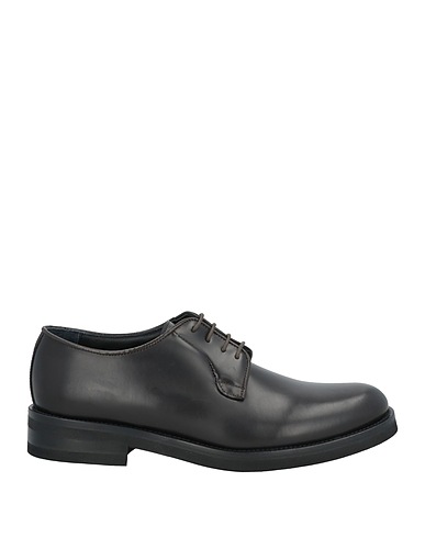 ARROLD'S Laced shoes Dark brown Leather
