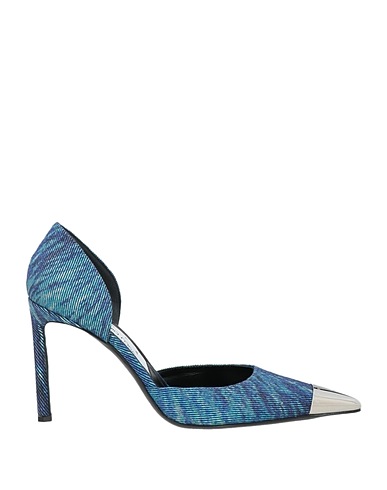SERGIO ROSSI Court Blue Textile fibres