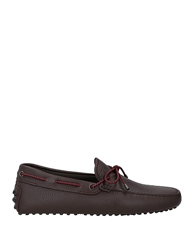 TOD'S Loafers Burgundy Leather