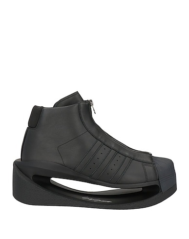 Y-3 Stivaletti Nero Pelle, Fibre tessili