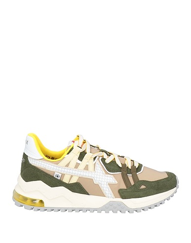 W6YZ Sneakers Khaki Pelle, Fibre tessili