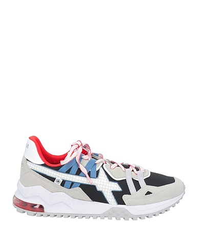 W6YZ Sneakers Black Leather, Textile fibres