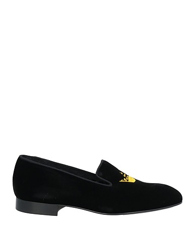 CHURCH'S Loafers Black Textile fibres