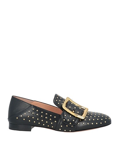 BALLY Loafers Black Leather