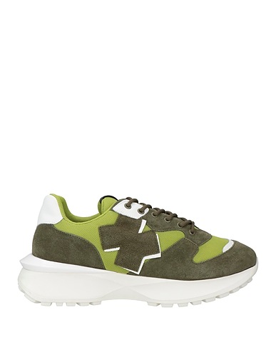 IXOS Sneakers Verde militare Pelle, Fibre tessili