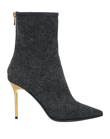BALMAIN Stiefelette Schwarz 100% Baumwolle