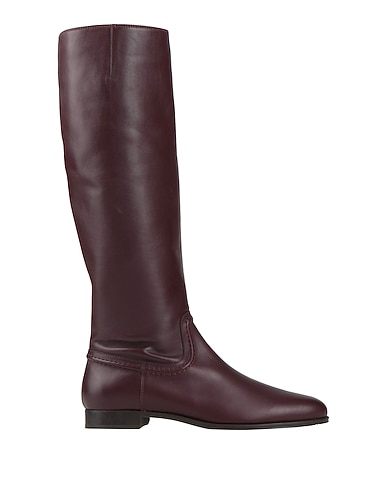 TOD'S Μπότα Δαμασκηνί Δέρμα