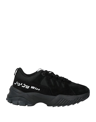 W6YZ Sneakers Black Leather, Textile fibers