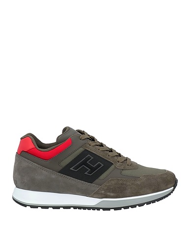 HOGAN Sneakers Piombo Fibre tessili, Pelle