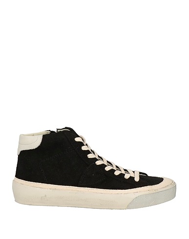 PHILIPPE MODEL Sneakers Black Leather, Textile fibers