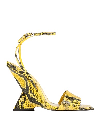 THE ATTICO Sandals Yellow Leather