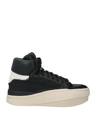 Y-3 Sneakers Black Leather, Textile fibers