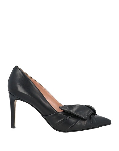 POLLINI Court Black Leather
