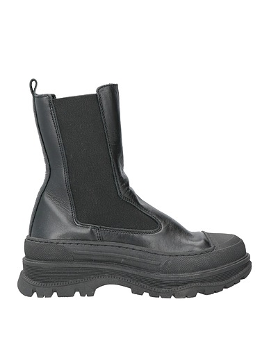 LA FILLE des FLEURS Ankle boot Black Leather