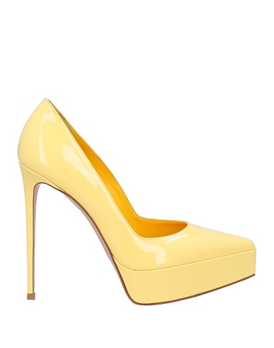 LE SILLA Pumps Pastellgelb Leder