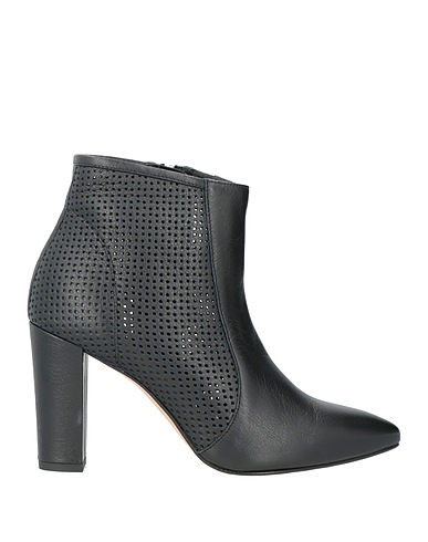 POLLINI Ankle boot Black Calfskin