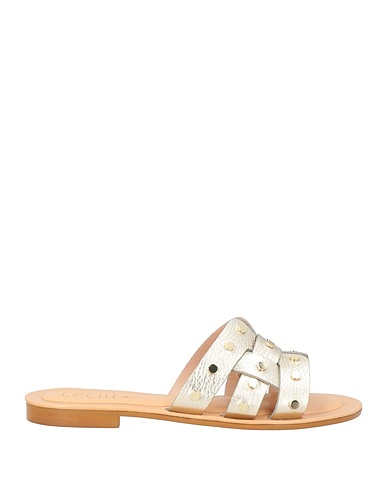 CÉCILE サンダル 革(なめし加工)