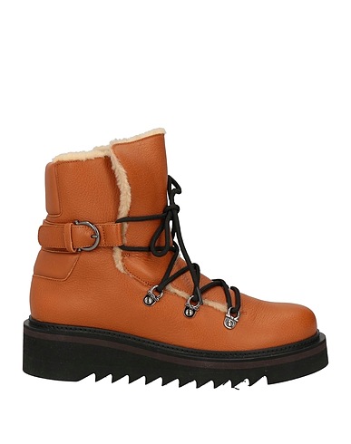 FERRAGAMO Ankle boot Camel Calfskin, Kidskin