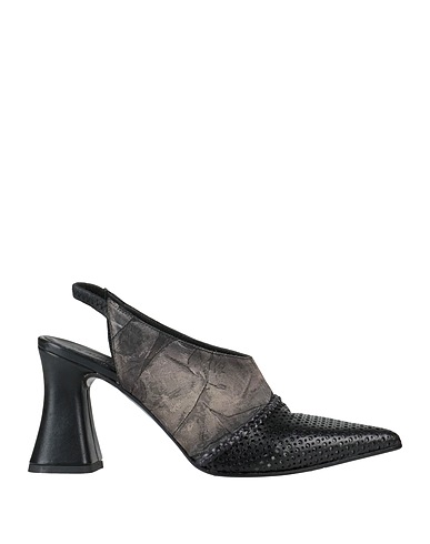 LE RUEMARCEL Court Black Leather, Textile fibres