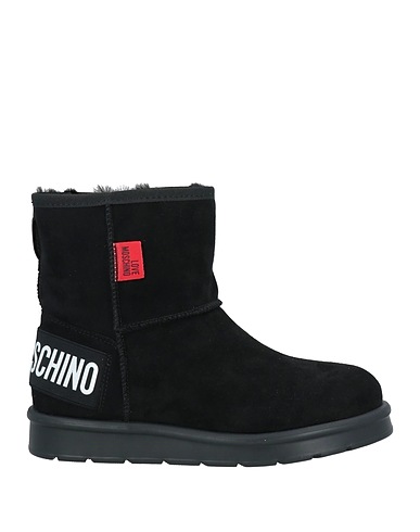 LOVE MOSCHINO Stivaletti Nero Pelle, Fibre tessili