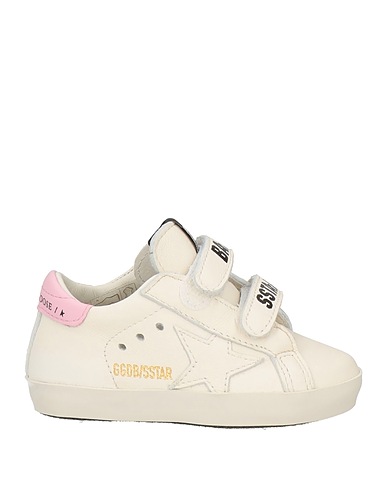 GOLDEN GOOSE Newborn shoes White Leather
