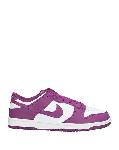 NIKE Sneakers Purple Leather, Textile fibres