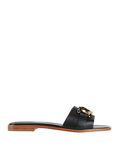 TOD'S Sandals Black Leather