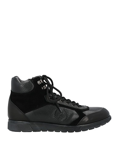 POLLINI Sneakers Black 100% Calfskin