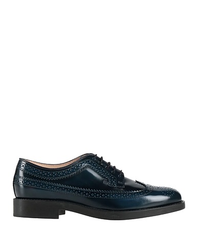 TOD'S Stringate Blu notte Pelle