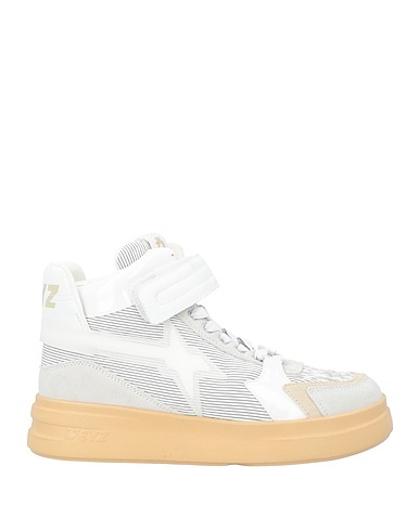 W6YZ Sneakers Off white Leather, Textile fibres